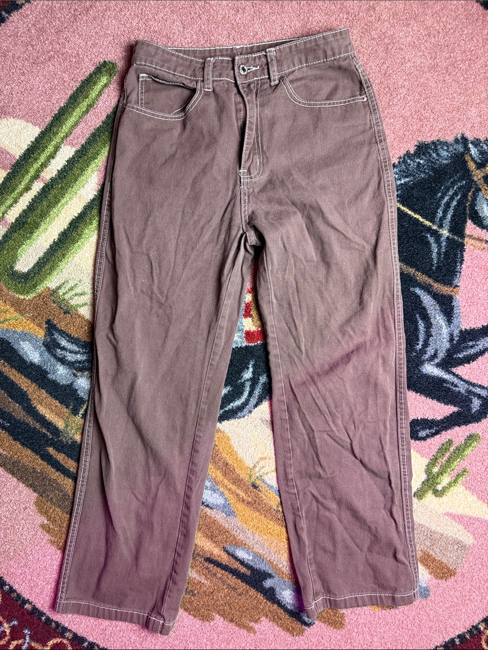 BROWN DENIM PANTS